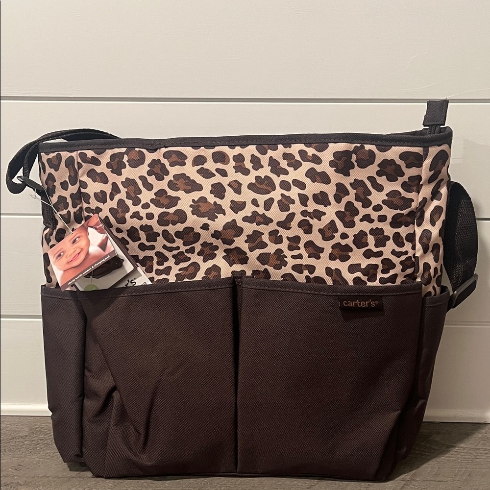 Carter's Brown Leopard Print Kids Bag